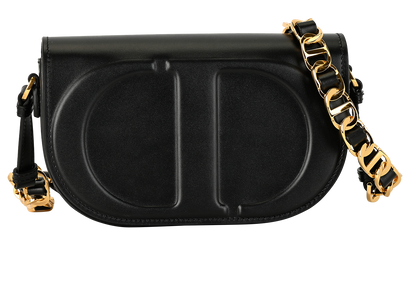 CD Signature Crossbody, &pound;2,100, Handbags, Black, Leather, Front view